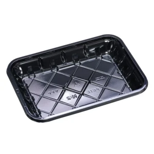 2 Meat Tray Black