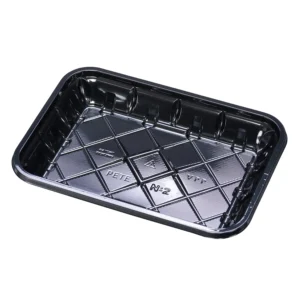 2 Heavy Meat Tray Black
