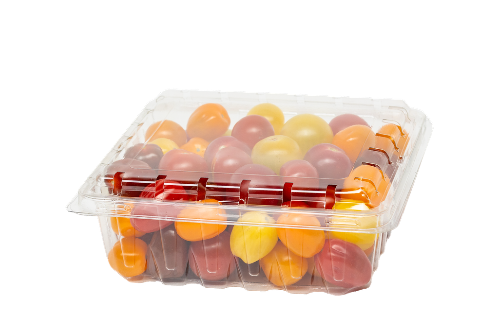 1.5lb Side-Vented rPET Clamshell