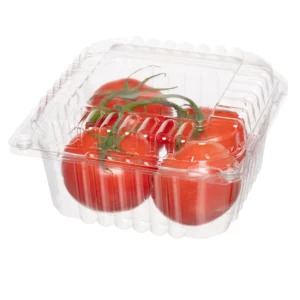 1 Quart Square PET Clamshell