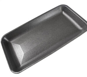 15P Foam Meat Tray Black