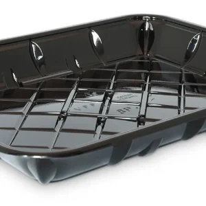 8P Meat Tray Black