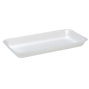 15P Foam Meat Tray White