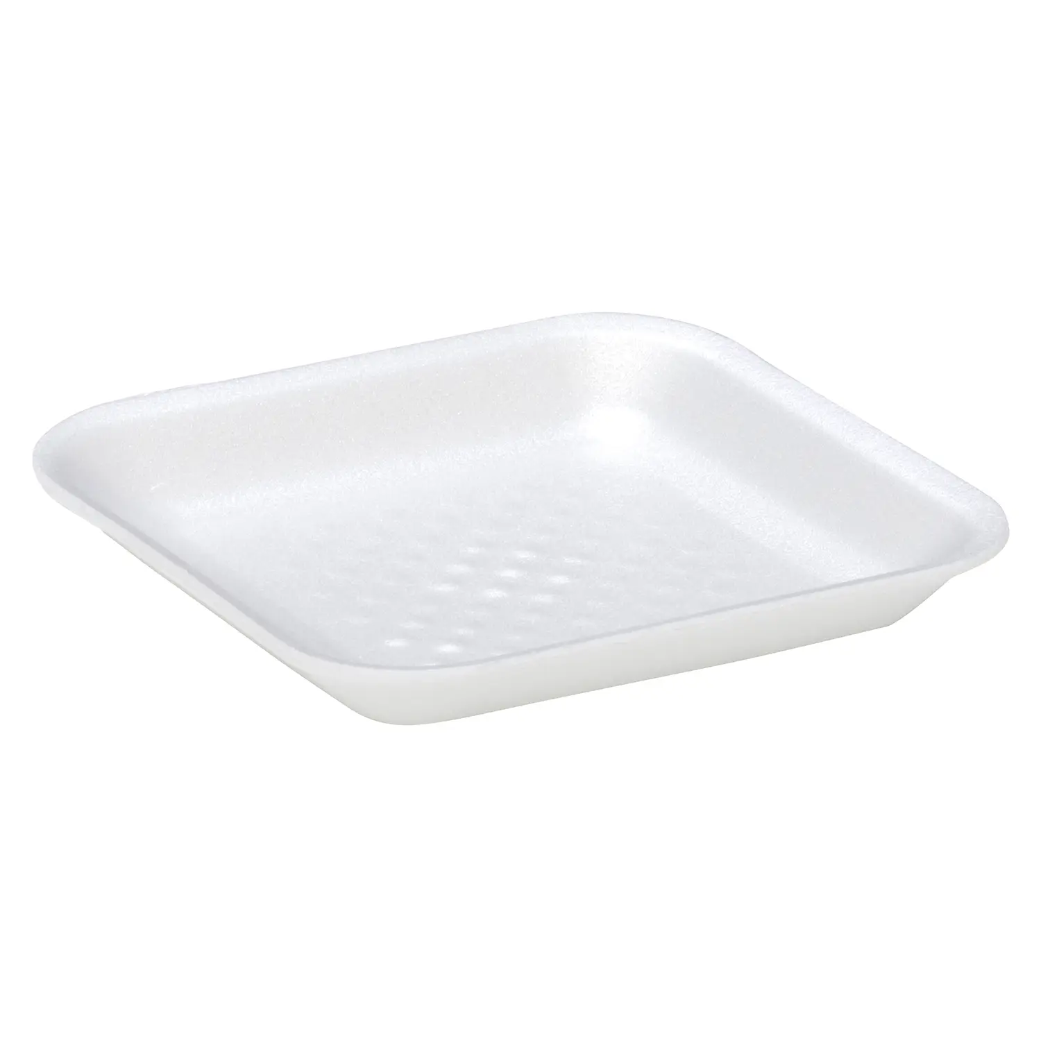 1S FOAM MEAT TRAY WHITE 5.25X5.25X5/8