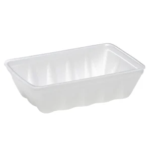 8K Foam Meat Tray White
