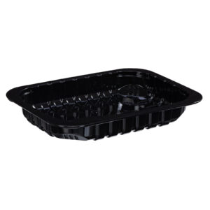 3PP Black rPET Processor Tray