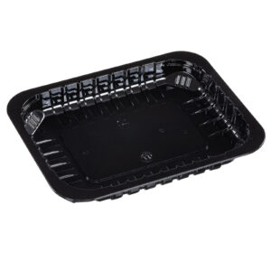 4P Black rPET Processor Tray